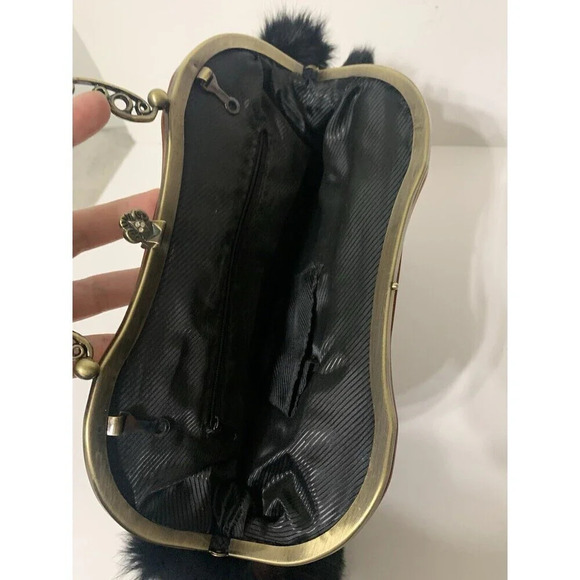 Sassi Cindi Collection Unique Whimsy Goth Fairy Goth Handbag Furry Boho - Picture 9 of 12